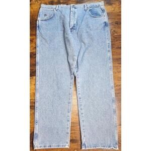 Wrangler Blues Relaxed Fit Straight Boot Denim Jeans 42X30 Men's Blue Jeans NWT